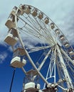 Large Ferris wheel against a clear blue sky in Troon beachfront
