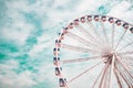 Large ferris wheel on a blue sky background Royalty Free Stock Photo