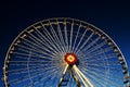 Large ferris wheel with flower decoration in Prater amusement park Royalty Free Stock Photo