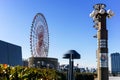 Large Ferris wheel seen from Dream Bridge Royalty Free Stock Photo