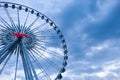 Large Ferris wheels Sky Background