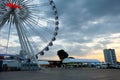 Large Ferris wheels Sky Background