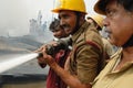 Large Fire Breaks out in Kolkata Slum