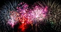 Large Fireworks Display event background Royalty Free Stock Photo