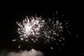 Large Fireworks Display event on the black sky Royalty Free Stock Photo