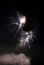 Large Fireworks Display event on the black sky Royalty Free Stock Photo