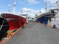 Large fishing trawlers at Killybegs Harbour Co. Donegal Ireland Royalty Free Stock Photo