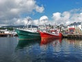 Large fishing trawlers at Killybegs Harbour Co. Donegal Ireland Royalty Free Stock Photo