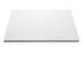A large, flat, rectangular, white object with a smooth surface and rounded edges Royalty Free Stock Photo