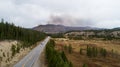 large forest fire in idaho Royalty Free Stock Photo