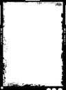 Large format film sheet negative, empty frame Royalty Free Stock Photo