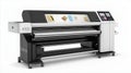Large format industrial printer with display screen Royalty Free Stock Photo