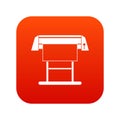 Large format inkjet printer icon digital red Royalty Free Stock Photo