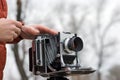 Large format old camera Royalty Free Stock Photo