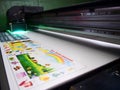 Operation of a large-format printer