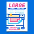 Large Format Printing Advertising Banner Vector