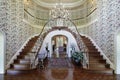 Large foyer with double staircase Royalty Free Stock Photo