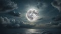 large full moon Royalty Free Stock Photo