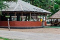 Large gazebo used as a gym in La Campagne beach Resort Lekki Lagos Nigeria