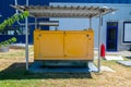 Large generator in yellow colour Royalty Free Stock Photo