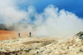 Geothermal region of Hverir in Iceland