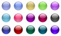 Large Glass Buttons Royalty Free Stock Photo