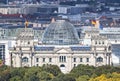 Roof of German parliament building Bundestag in Berlin, German Royalty Free Stock Photo