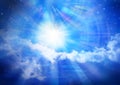 God Heaven Universe Sun Stars Sky Background Royalty Free Stock Photo