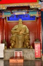 Large Gold Coloured Godlike Statue, Shanxi-Shaanxi-Gansu Guildhall, Xufu Street, Kaifeng, Henan, China