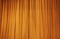 Large golden stage curtain