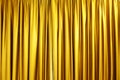 Large golden stage curtain