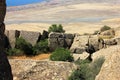 Large granite boulders in the mountains