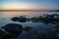 large granite rock single in nature