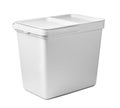 Large gray trash garbage bin isolated Royalty Free Stock Photo