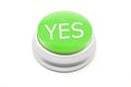 Large green YES button Royalty Free Stock Photo