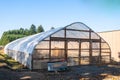 Large greenhouse on a farm