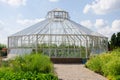 Large greenhouse for growing vegetables from outside