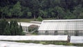 Large greenhouse located in the countryside in Chiang Mai, Thailand.