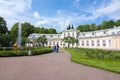 Large greenhouse and Orangery fountain Triton in Peterhof, Saint Petersburg, Russia