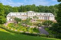 Large greenhouse and Orangery fountain Triton in Peterhof, St. Petersburg, Russia