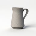 Grey Ceramic Jug With Textured Finish - Medieval-inspired Design