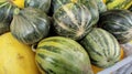 Large group background of fruits golden cucumber