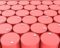 Large group of barrels Royalty Free Stock Photo