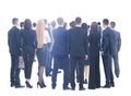 Large group of business people. Over white background Royalty Free Stock Photo