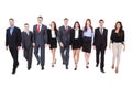 Large group of business people walking Royalty Free Stock Photo