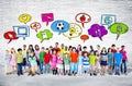 Large Group of Children Standing Royalty Free Stock Photo