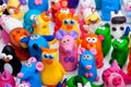 Large group of clay toys Royalty Free Stock Photo