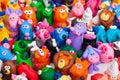 Large group of clay toys Royalty Free Stock Photo