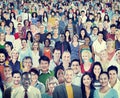 Large Group of Diverse Multiethnic Cheerful People Concept