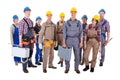 Large group of diverse workers Royalty Free Stock Photo